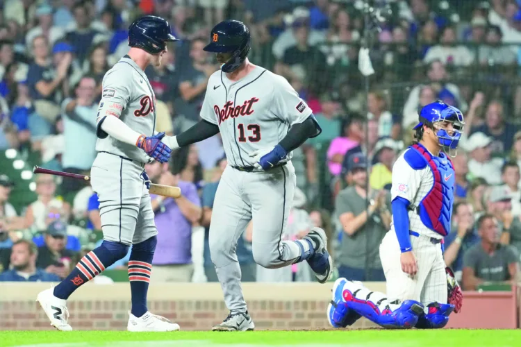 Torkelson and Dingler help the Tigers beat the Cubs 8-6 in 10 innings